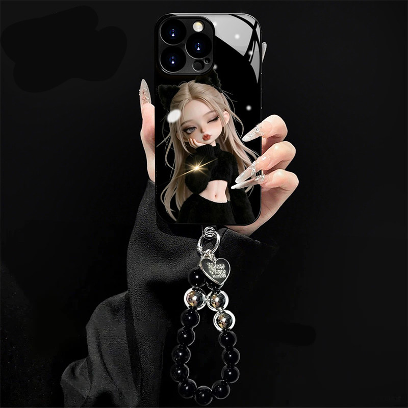 猫耳女孩适用iPhone17por手机壳苹果16promax华为mate70P90小米17K80ACE6nova15reno14findx8Smagic7x200Y300