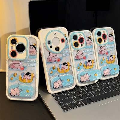 夏日清凉游泳小新新款适用苹果16pro手机壳iphone15max小米14华为mate70pura80k60nova12reno13FindX8荣耀100