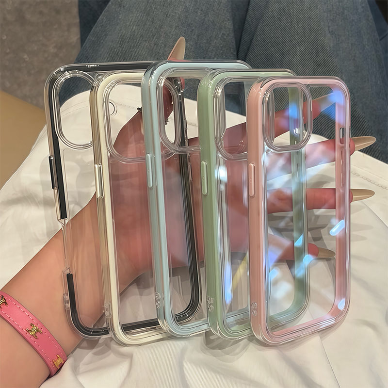 ins高颜值透色三合一新款适用苹果16promax手机壳iphone15pro50华为mate60Pura70Ultra防摔14plus创意13pro12