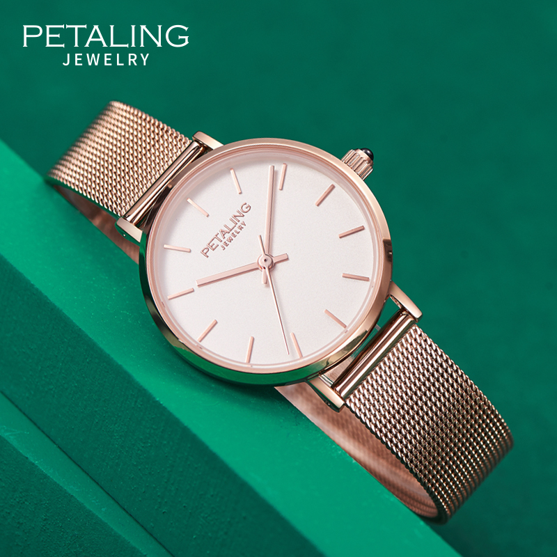 PETALING浮光森林时尚女士手表精致腕表防水腕表小表盘送女友礼物