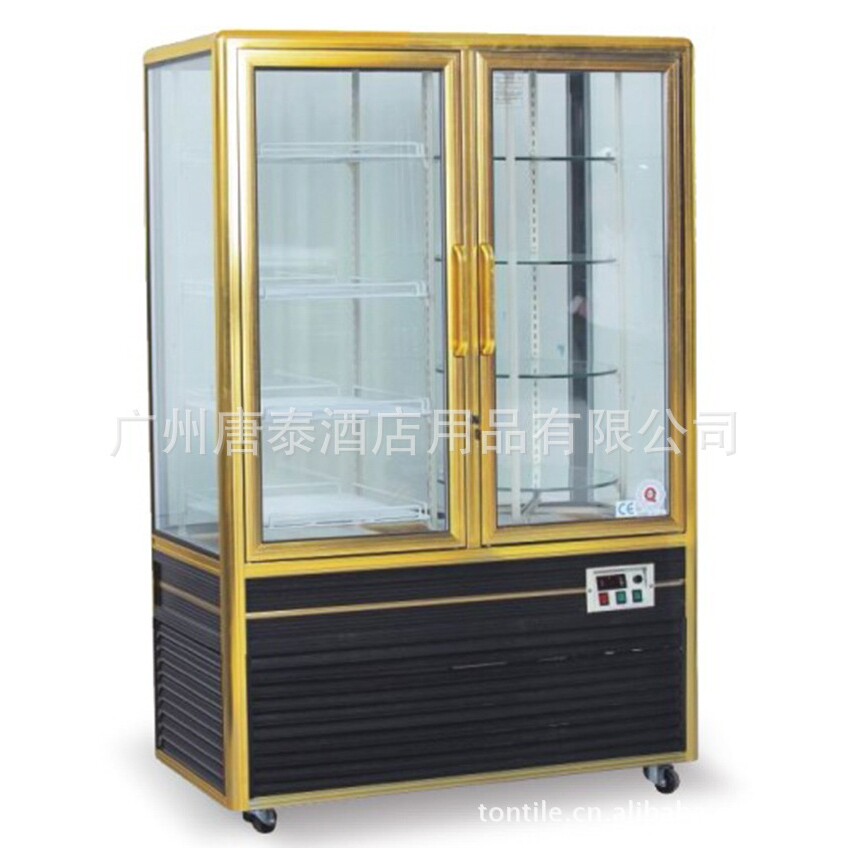 生产厂家供应立式 双门四面玻璃冷柜蛋糕柜FG828L2-A1 格便宜