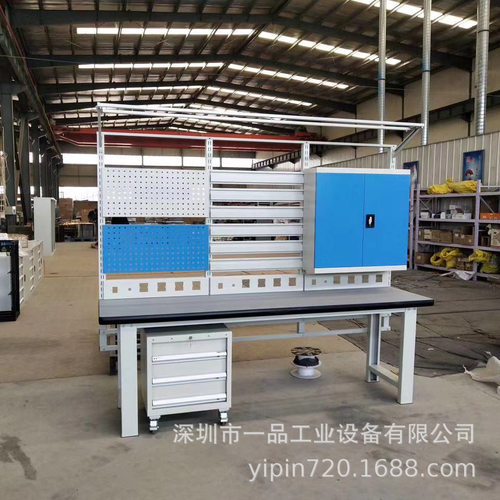厂家供应冷扎钢板复合工作台 防静电工作台 带挂板工作台可定制