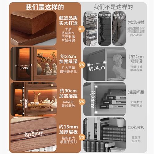 实木博古架中式茶柜茶具展示柜胡桃多宝阁茶水柜茶室布置茶杯收纳