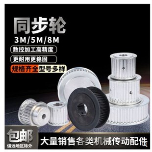 同步带轮5M58齿 20同步轮现货 B10 内孔8 带宽15