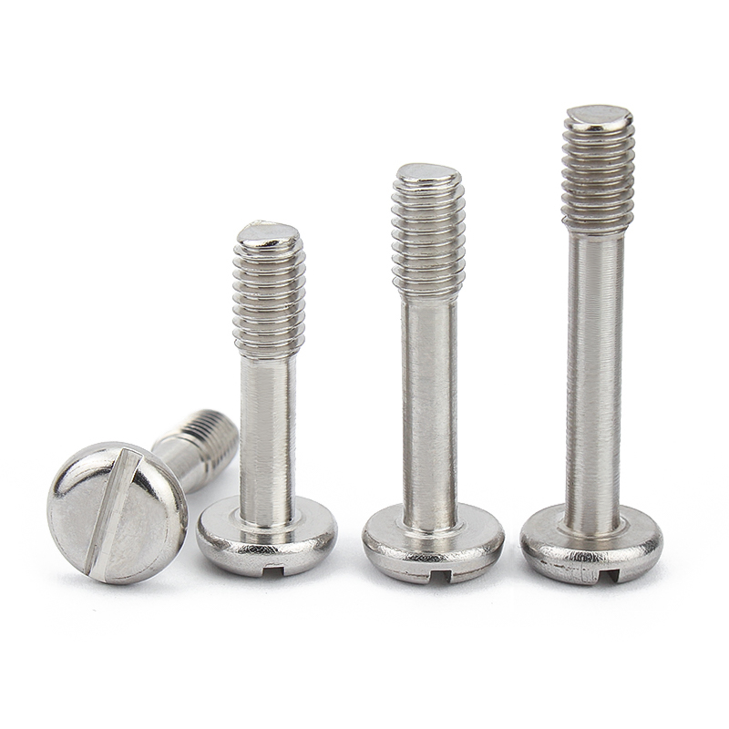 GB837不锈钢304盘头一字不脱出圆头开槽螺丝手拧松不脱螺丝M34568