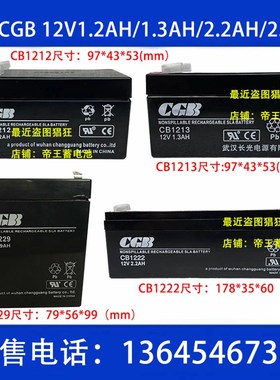 长光CGB蓄电池CB1222 CB1213 CB1229 12V13AH 22 29 12电瓶