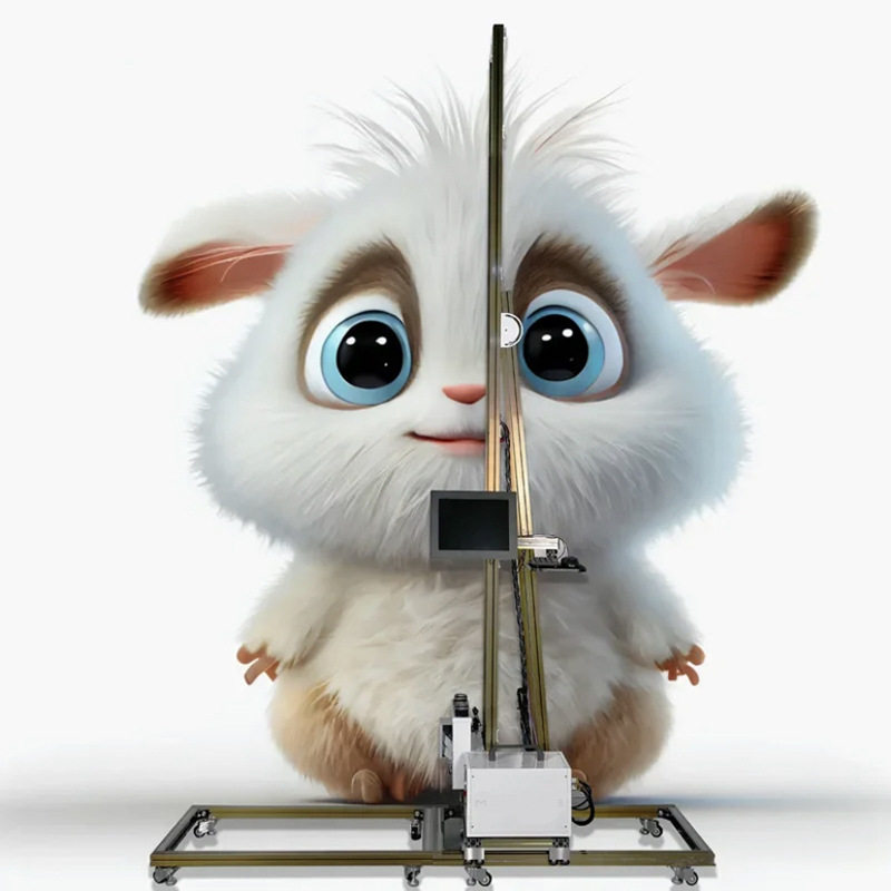 3d墙体彩绘uv打印机立体大型喷绘机自动户内外背景墙设备广告