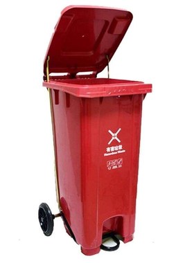 恒丰牌蓝色120L脚踏垃圾桶大号工业脚踏垃圾桶大型环卫室外分类12