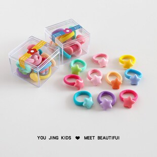 儿童发圈宝宝可爱彩色毛巾圈小女孩扎头发橡皮筋高弹力不伤发新款