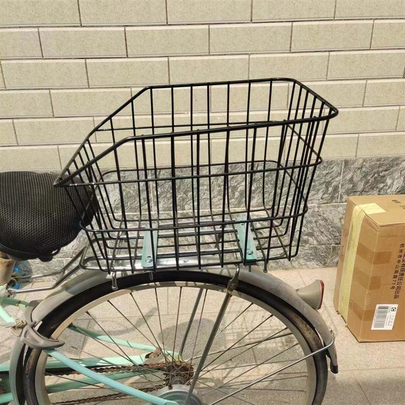 电动车自行车后置车筐书包筐学生筐自行车配件