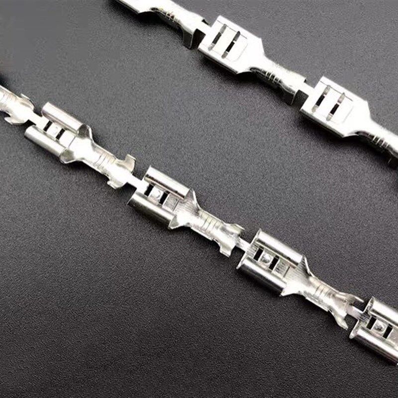 6.3插簧直连带5000插片端子连绕250插簧端子250端子U直连总长19.5