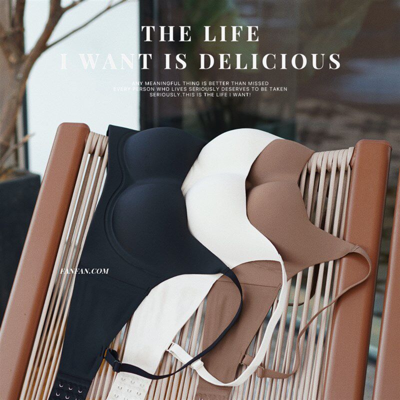 穿出少女胸!云感一片式赫本风方领内衣无痕防下垂挺拔收副乳文胸