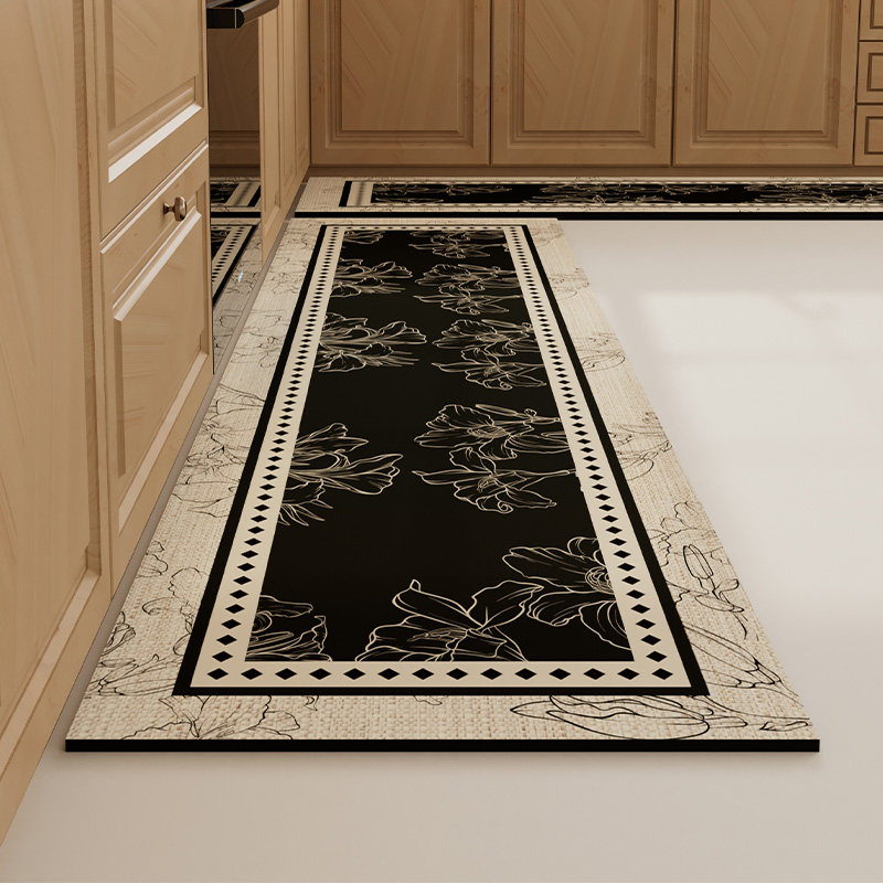 厨房地垫防滑防油可擦免清洗地毯耐脏脚垫垫子吸水垫家用门口地毯,居家布艺,厨房地垫,淘宝优惠券,粉丝福利购,淘宝优惠卷