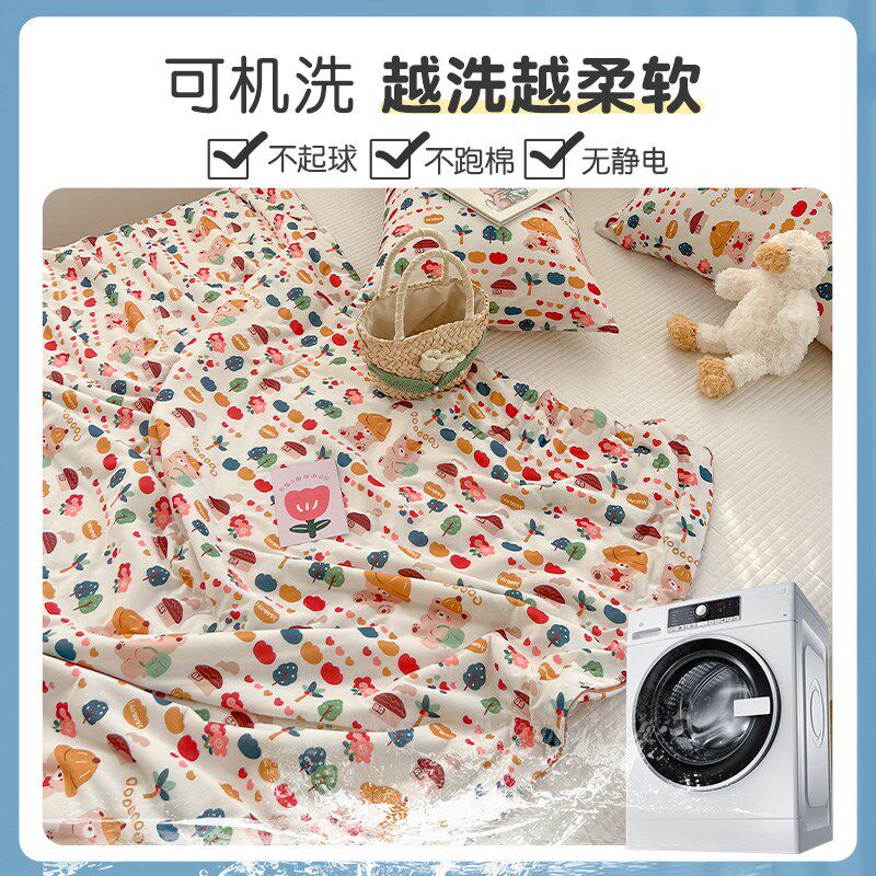 儿童夏凉被空调被A类母婴级幼儿园小被子棉被婴儿可机洗夏季薄被