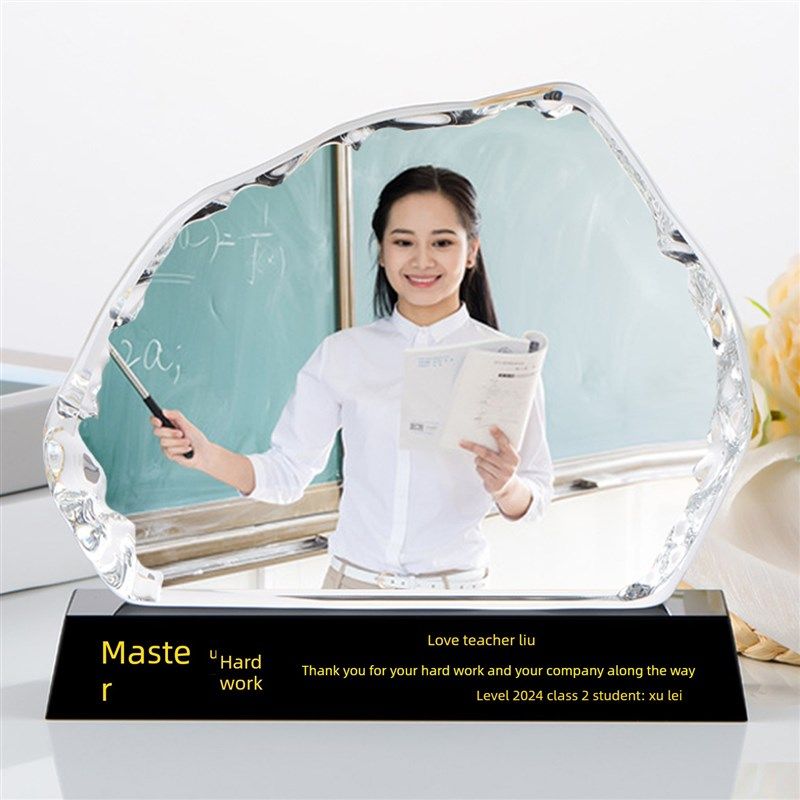 采购产品高级教师节水晶毕业纪念品和同学聚会纪念品,相框,退休纪