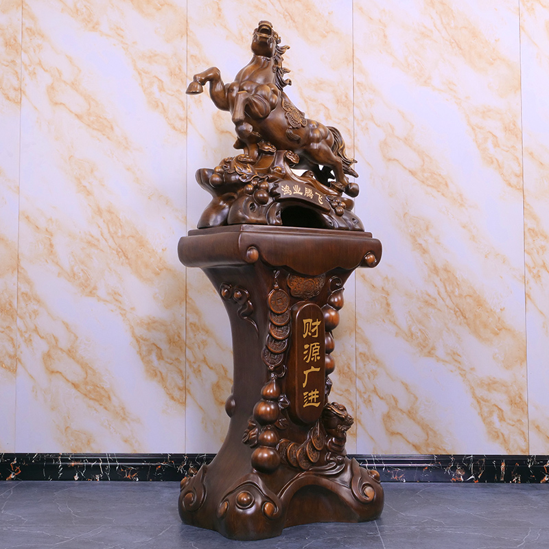 马到成功摆件公司开业乔迁礼品招财马办公室饭店酒店大堂落地装饰