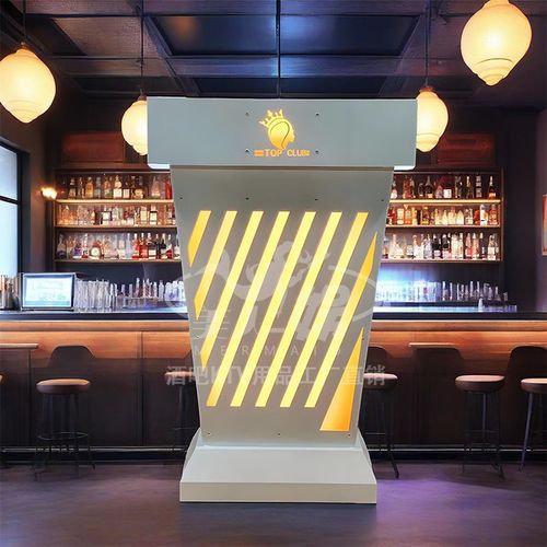 发光咨客台酒吧KTV新款移动泊车台LED定制餐厅迎宾台演讲台引导台