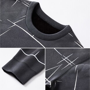 贴身领域男士保暖内衣男加厚加绒青年圆领秋衣秋裤外穿套装冬季