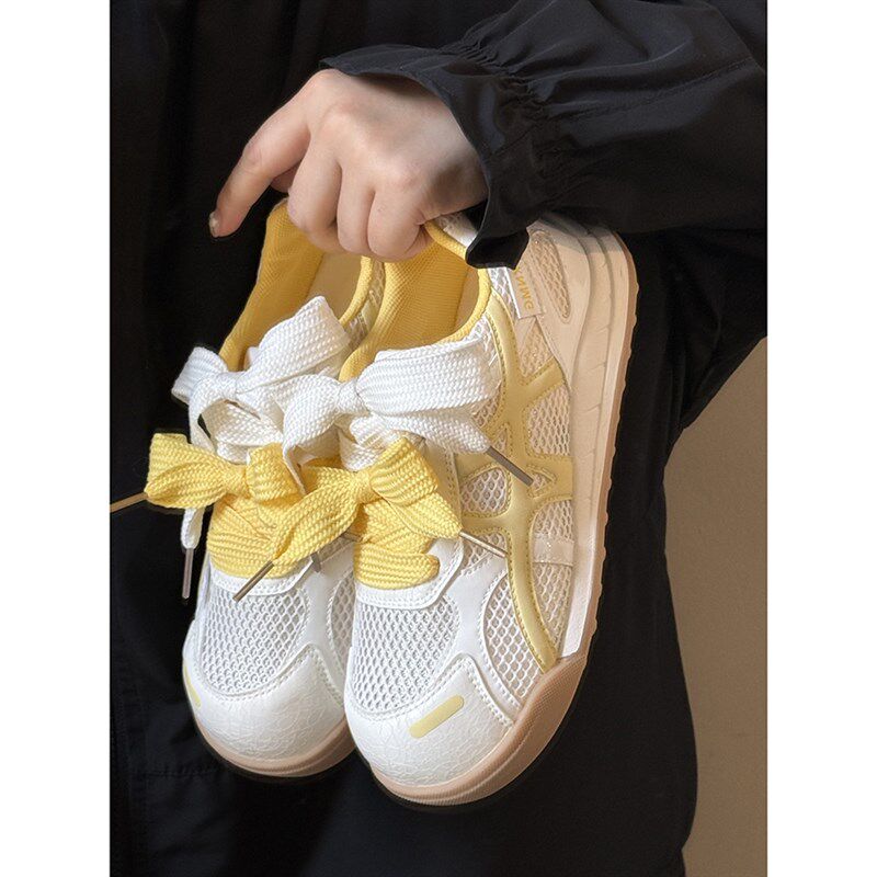 路十三网鞋女透气网面2025新款薄款运动鞋夏季软底不累脚轻便女鞋