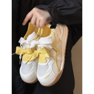 路十三网鞋女透气网面2025新款薄款运动鞋夏季软底不累脚轻便女鞋