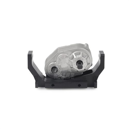 1/10遥控攀爬车模型 D90二代车架分波箱 金属分动箱过桥器底座