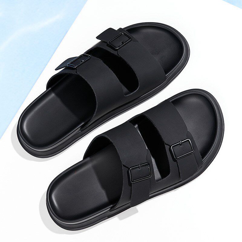 拖鞋男士2025新款夏季外穿潮流一字拖男款软底防滑青少年沙滩凉鞋