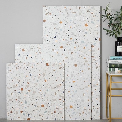 彩色水磨石800X800瓷砖客厅卧室地板砖阳台餐厅防滑地砖浴室墙砖