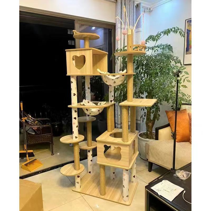 【当日发货】猫爬架猫抓板猫咪猫树一体大型猫抓柱柱子猫窝猫爬架