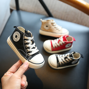 宝宝帆布鞋女单鞋春秋婴儿软底学步鞋1一2两岁男小童鞋子儿童鞋夏