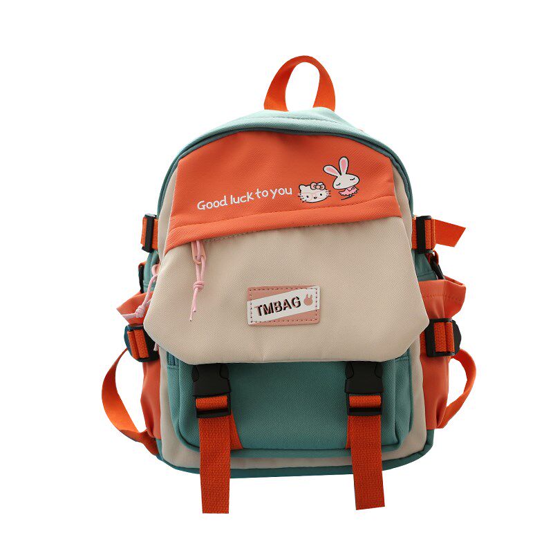 日系撞色可爱双肩包女小包夏旅行逛街小背包小巧轻V便可斜挎妈咪