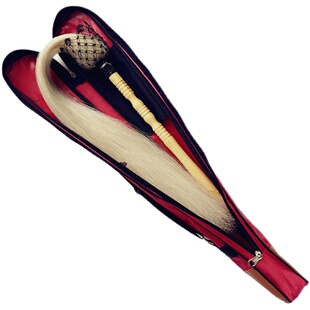 太极拂尘真马尾桃木柄佛尘练功蝇甩子道士云展拂尘袋戏典道具浮尘