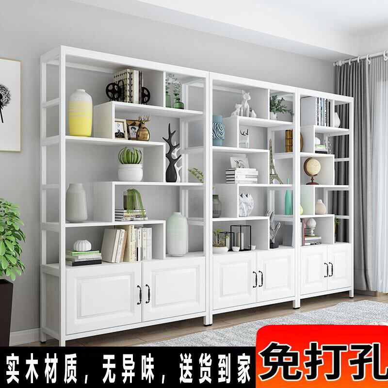 书架现代展示架客厅酒柜落地铁艺办公室置物架货架隔断多层博古架,住宅家具,搁板/置物架/家用陈列架,淘宝优惠券,粉丝福利购,淘宝优惠卷
