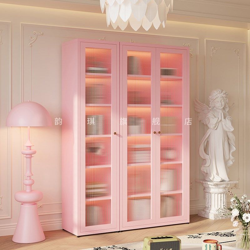 新款书柜家用儿童书架客厅书柜带玻璃门防尘落地收纳柜简约收纳柜,住宅家具,单个书柜,淘宝优惠券,粉丝福利购,淘宝优惠卷
