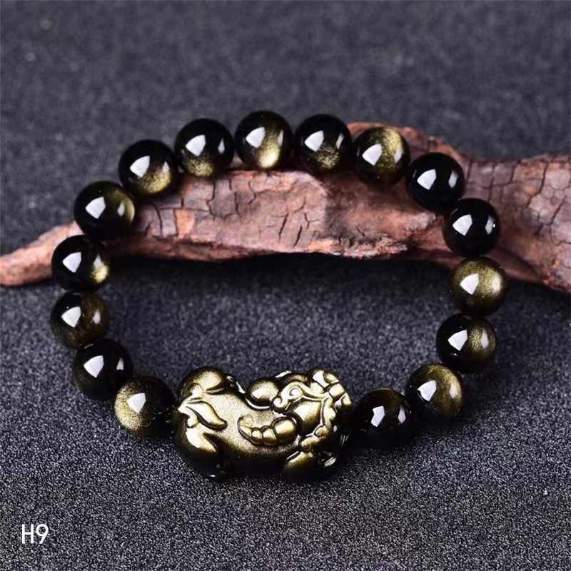 天然金曜石双眼圆珠手链搭配金曜石小情侣貔貅手链 H9,饰品/流行首饰/时尚饰品新,手链,淘宝优惠券,粉丝福利购,淘宝优惠卷