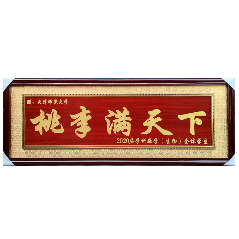 毕业礼品物定制赠送学校母校学院毕业典礼纪念留念桃李满天下牌匾