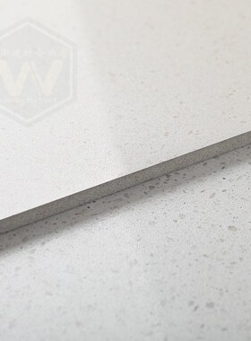 半抛小颗粒水磨石瓷砖客餐厅地砖米E白色服装酒店连锁工程防滑瓷