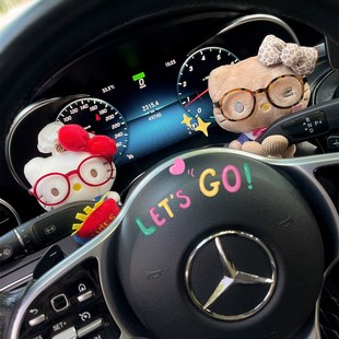 汽车内饰配件汽车挡泥板可爱 转向信号雨刷娃娃 Kt猫娃娃2025新
