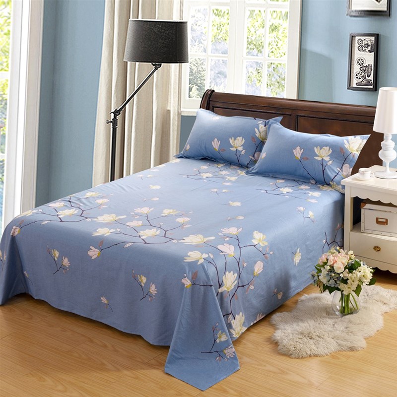 床单单件 单人学生宿舍1.2m床双人1.5/1.8米床全棉布被单