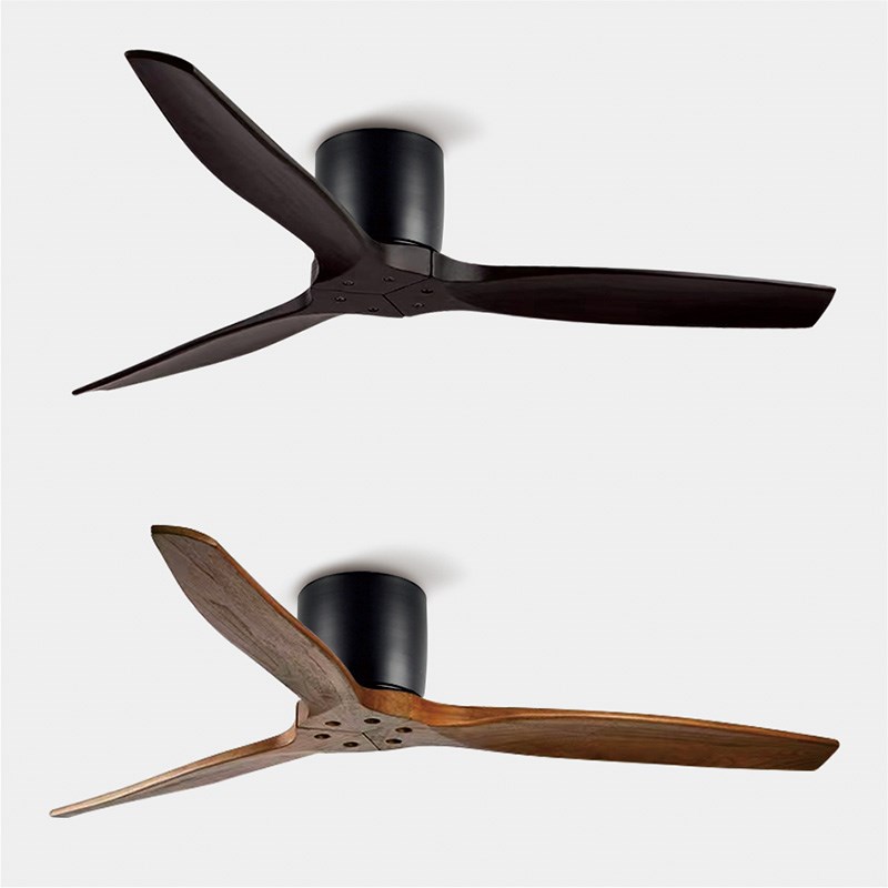 新款实木吊扇变频静音餐厅吸顶风扇灯卧室简约吊扇灯家用客厅遥控