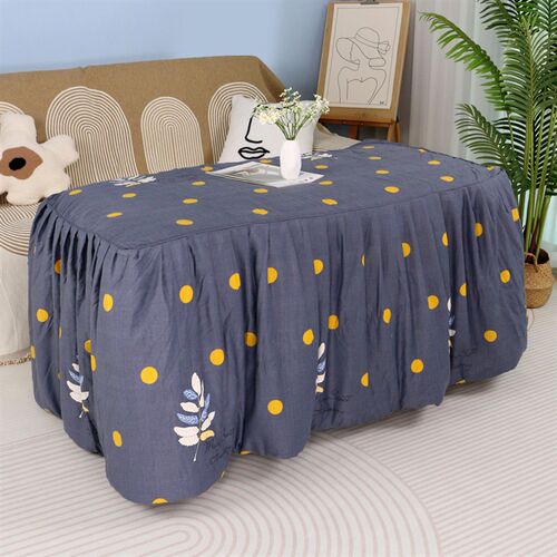 加厚脱胆可拆洗烤火罩p长方形取暖桌火被罩取暖茶几罩套电炉被罩