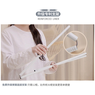 儿童防摔蚊帐家用三开门加密加厚免安装拉链蒙古包夏天2021年新款