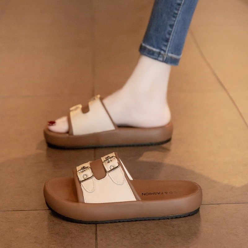 厚底拖鞋女夏外穿2025新款时尚孕妇沙滩一字拖女款凉鞋踩屎感凉拖,女鞋,一字拖,淘宝优惠券,粉丝福利购,淘宝优惠卷