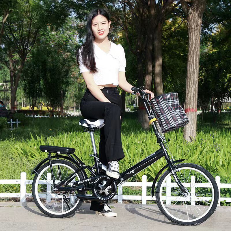 2025新款折叠自行车成年人免充气单车20寸22寸男女青少年