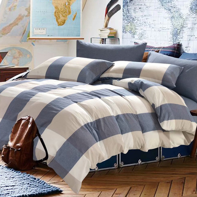 全棉被套单件定制水洗棉1.5m1.8米200x230单双人学生宿舍被罩订做