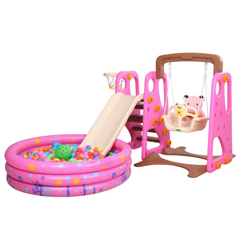 多功能室内外儿童滑梯秋千组合加长滑梯家用地摊宝宝玩具加厚加大