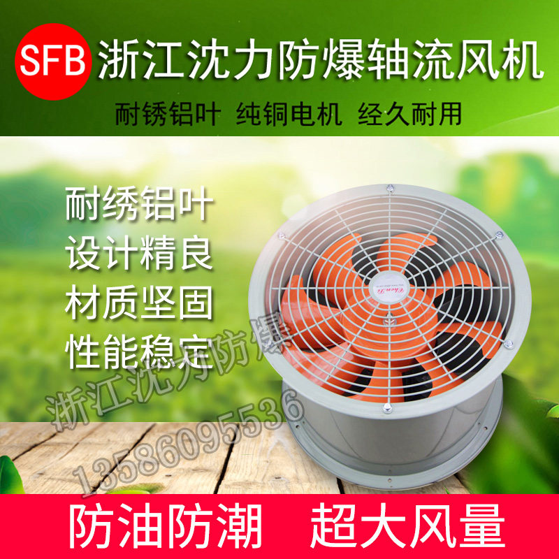 浙江沈力防爆 BT35-11管道式防爆轴流风机工业防爆隔爆排风换气扇