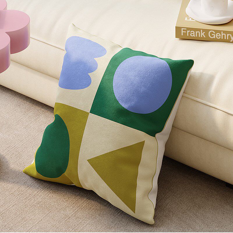 奶油风抱枕靠枕少女心客厅沙发睡觉方形可拆洗带芯腰枕靠垫子