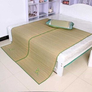 老式凉席芦苇席子1米8老款草席子传统蔺草席1.5折叠加厚草编藤席