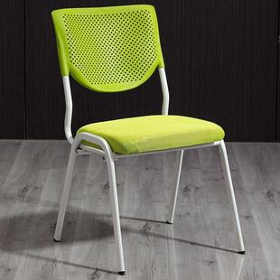 培椅带子议写字PJL桌板训翻折白色办公会室桌椅一体学生椅