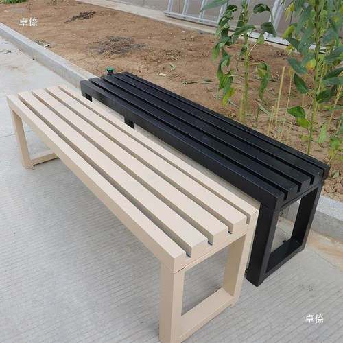 铁外艺防腐tj#lolos木庭院公园户外椅长椅椅子公共室休息凳长条凳